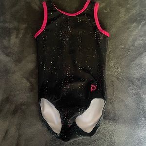 Child medium plum gymnastics leotard